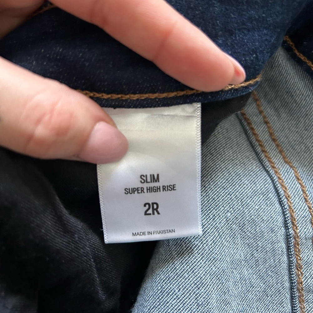 Express slim super high rise denim - Picture 2 of 2